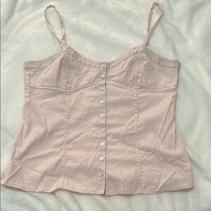 Y2K Women's Pink Button-Down Top